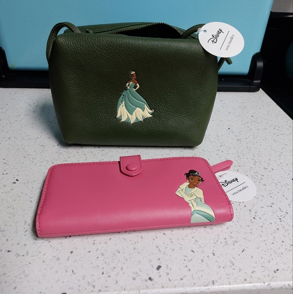 Vera Bradley Leather Disney Princess Tiana Set NWT - Picture 1 of 11